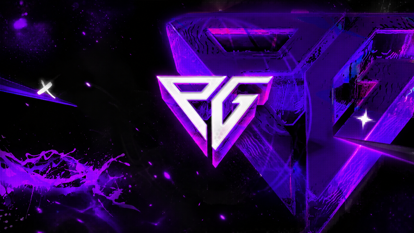 Purple and silver Paragon emblem artwork